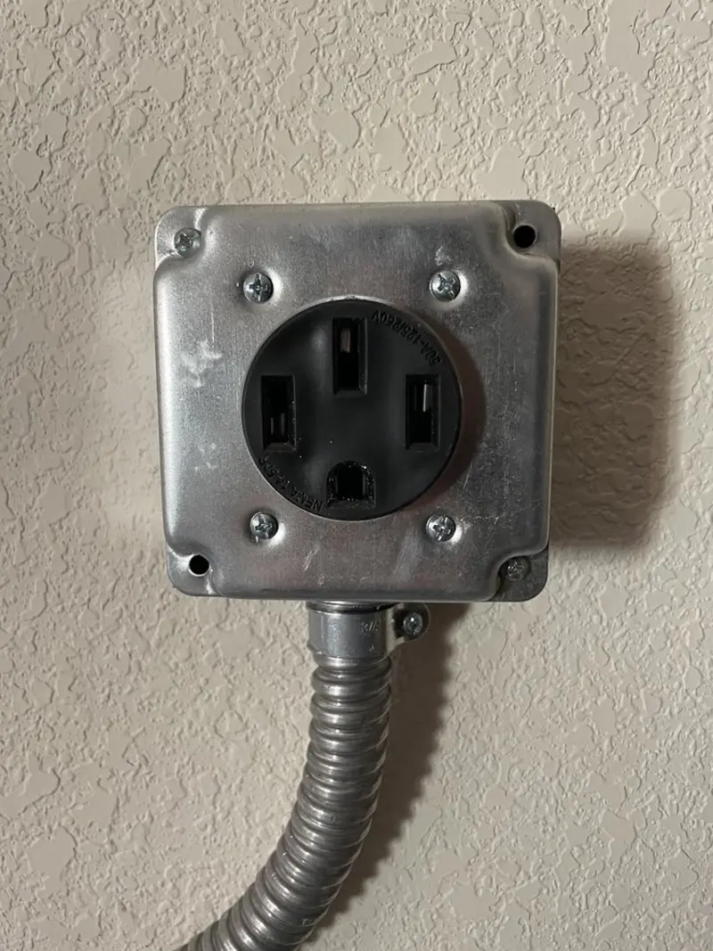 NEMA 14-50 outlet installed for Smart Home Electrical in Arizona City